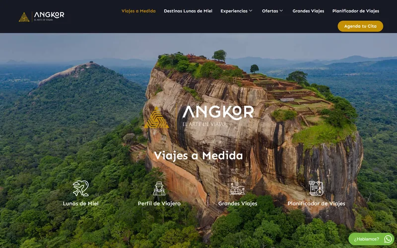 Web de una agencia de viajes a medida