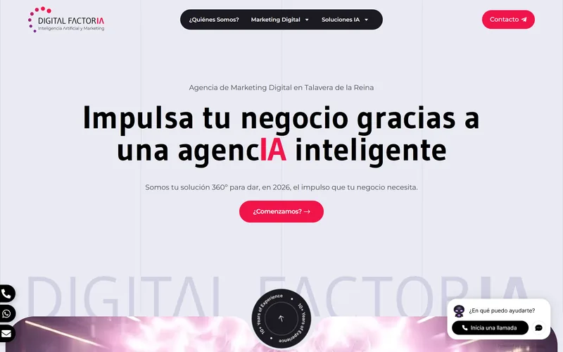Web de una agencia de marketing digital