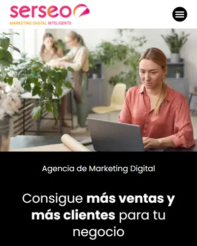 Web de SERSEO en el móvil