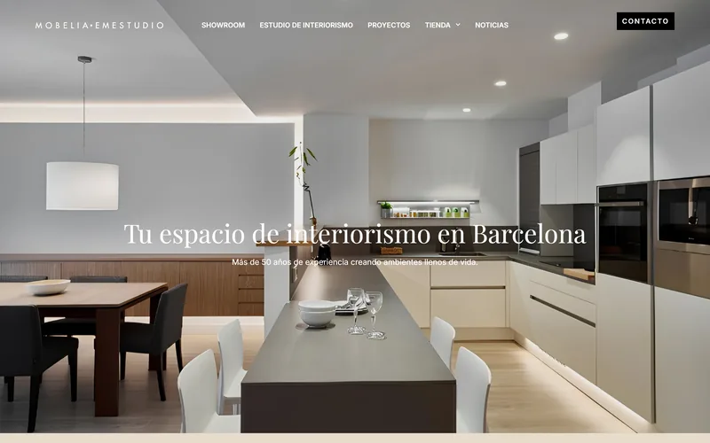 Web de un estudio de interiorismo