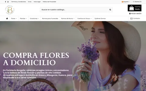 Web de Floristería Borgoño