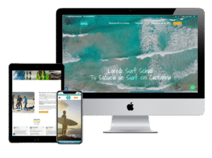 Loredo Surf School - Diseño Web a medida para Wordpress by Gregores One
