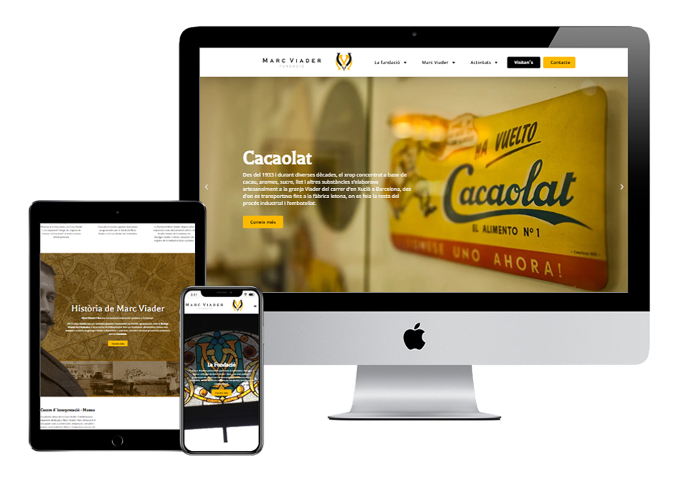 Fundacio Marc Viader - Diseño Web a medida para Wordpress by Gregores One