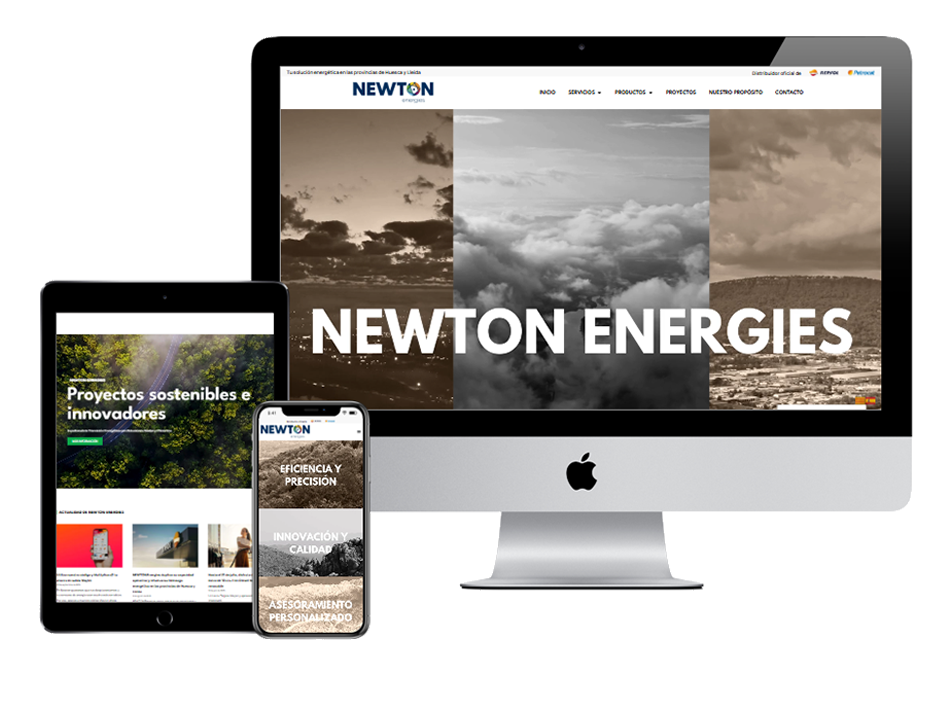 Newton Energies - Diseño Web a medida para Wordpress by Gregores One