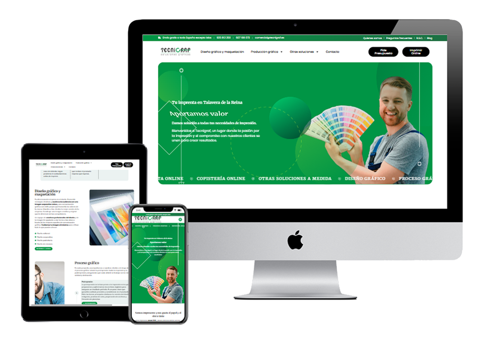 Tecnigraf - Diseño Web a medida para Wordpress by Gregores One